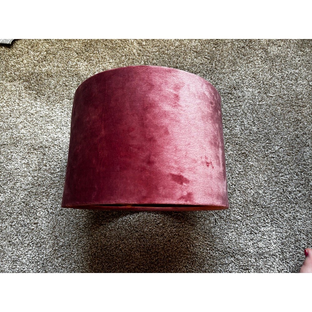 Pink Velvet Like Lamp Shade